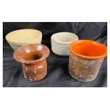 Handmade Pottery Bowls, Containers
