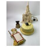 Cheese Dish, Musical Church Lamp +
