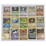 15 Pokï¿½mon vintage cards
