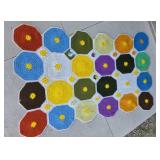 Handmade Crochet Flower Motif Blanket