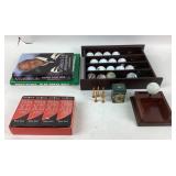 Golf Balls, Wooden Display Case, Arnold Palmer Boo