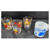 Hopalong Cassidy Mug, Cartoon Character Glasses