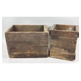 Rustic Wood Crates, Fort Wayne Label