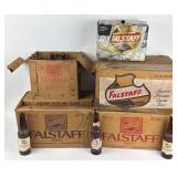 Falstaff Deposit Boxes, Bottles, Empty Cans
