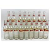 17 Frostie Root Beer Bottles, Santa Logo