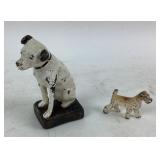Cast Iron RCA Victor Nipper, Dog Figurines