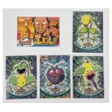 5 Pokï¿½mon vintage 1999 Tops cards