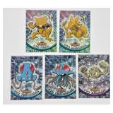5 Pokï¿½mon vintage 1999 Tops cards