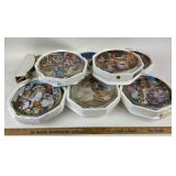 Franklin Mint Teddy Bear Porcelain Plates
