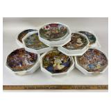 Franklin Mint Teddy Bear Porcelain Plates