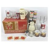 Weideman Beer Box, Cans, Steins, Glasses