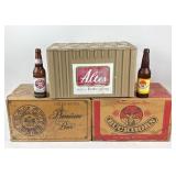 Iron City, Altes, Buckhorn Beer Boxes, bottles