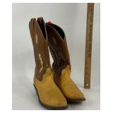 Laredo Brown Tan Leather Cowboy Boots