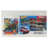 Hot Wheels 9 Pack & Monster Trucks Battle Cat