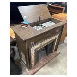Fireplace console stereo