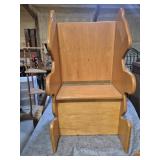 Wood Bench With Storage