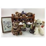 Stuffed Bears, Wooden Rocking Horse, Lamb Chop Pup