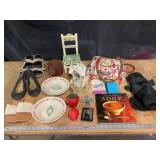 Lily Bloom Purse, Milk Glass Strawberry Dish, Elep