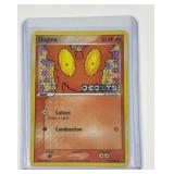 Pokemon vintage holographic stamped Slugma card