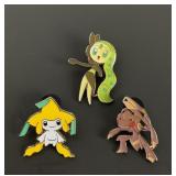 3 Pokemon pins
