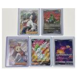 5 Pokï¿½mon full art cards