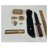 Knife With Sheath, Fisherman
