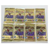 8 sealed baseball packs