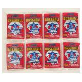 8 sealed baseball packs