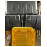3- 40 Gallon Storage Containers w/ Lids