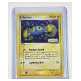 Pokemon vintage holographic stamped Chinchou card