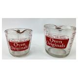 Anchor Hocking Oven Originals 2 Cup & 4 Cup