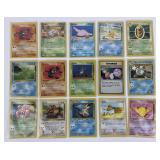 15 Pokï¿½mon vintage cards