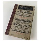 1949 Fort Wayne City Directory Book