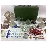 Glass Shades, Ceramic Figurines, Ephemera, Travel