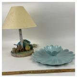 Marjolein Bastion Lamp, MCM Blue Ceramic Serving D