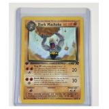 Pokemon vintage first edition Dark Machoke card