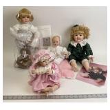 Porcelain Dolls by Mavis Snyder, Susan Wakeen, Ash
