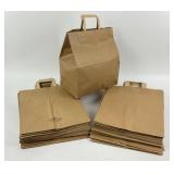 75 new Brown Paper Bags with Handles
