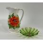 Geo Z Lefton Pitcher, Federal Glass Celestial Lime