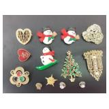 Costume Jewelry Brooches: Avon and Hallmark