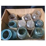 Ball, Atlas Glass Canning Jars With Lids