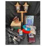 NFL Miami Dolphins Hat, Dragon Figurine, Books +
