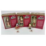 Memories of Santa Handcrafted Glass Ornaments