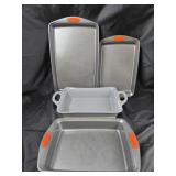 Rachael Ray Bakeware Pans With Orange Handles