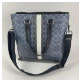 Coach Signature Stripe Shoulder Bag