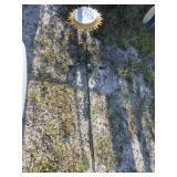Metal Stake Sunflower Thermometer 82 in. Tall &