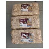 Compressed Straw Bales for Display or Mulch