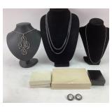 Costume Jewelry: Napier Silver tone Chain, Silver