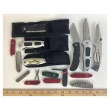 Pocket Knives: Gerber, Swiss Army, Cabela
