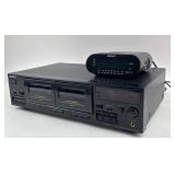 Sony TC-WR465 Cassette Deck, ICF-C218 Clock Radio